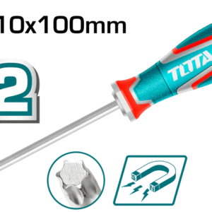 توتال تولز مفك مفك نجمة T10 طول 100 مم S2 يد 3 لون - TSDT10100