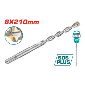 توتال تولز بنطة هيلتى 4 سن كعب بلس SDS PLUS مقاس 8*210 مم - TAC310803C