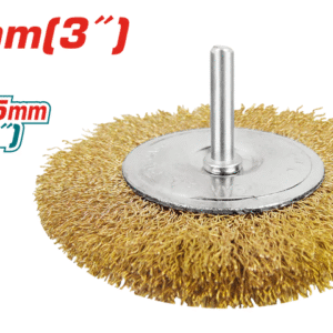 توتال تولز فرشاة شنيور مستديرة 75 مم بأكس 1/4" - TAC34031