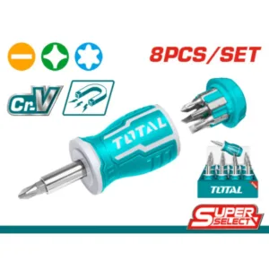 توتال تولز طقم مفك بسنون 8 *1 TACSDS0706