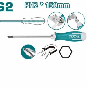توتال تولز مفك صليبه دق ph2x150-THGSPH21506