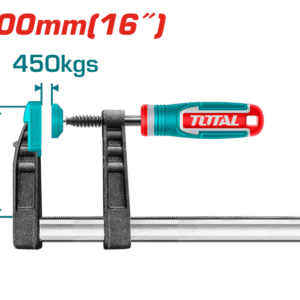 توتال تولز كلامب حرف F (قمطة ) مقاس 120*400 مم - THT1321202