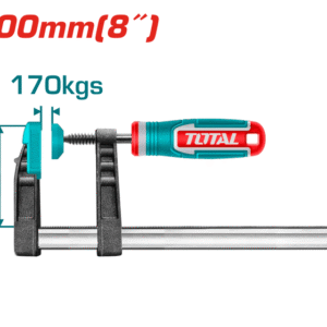 توتال تولز كلامب حرف F (قمطه ) مقاس 200 X 50 مم -THT1320502
